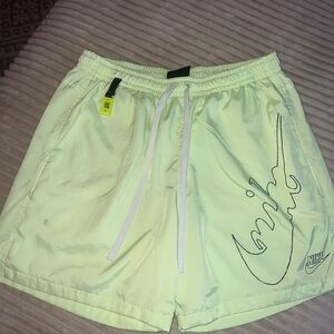 Nike Men's Light Green Athletic Shorts